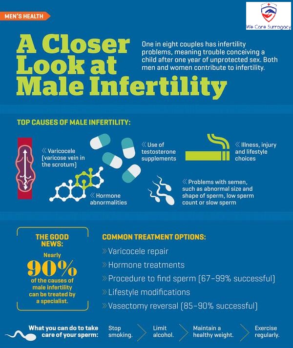 infographic male infertility treatment